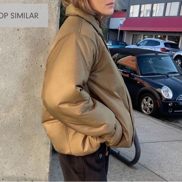 OAK + FORT Padded Coach Jacket - Picture 4 of 17